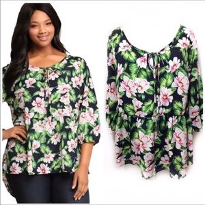 Torrid top with 3/4 sleeves.
